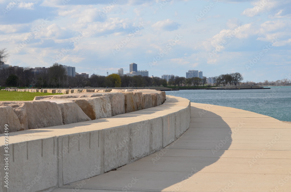 Fototapeta premium North Beach Walk Way Chicago