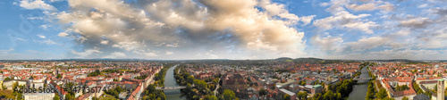Bamberg, Germany. Amazing aerial view on a sunny day