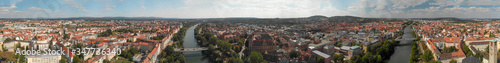 Bamberg, Germany. Amazing aerial view on a sunny day