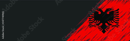 Albania flag banner