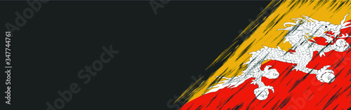 Bhutan flag banner