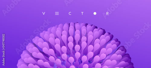 Sphere. Element for design. 3d vector illustration for science, education or medicine.