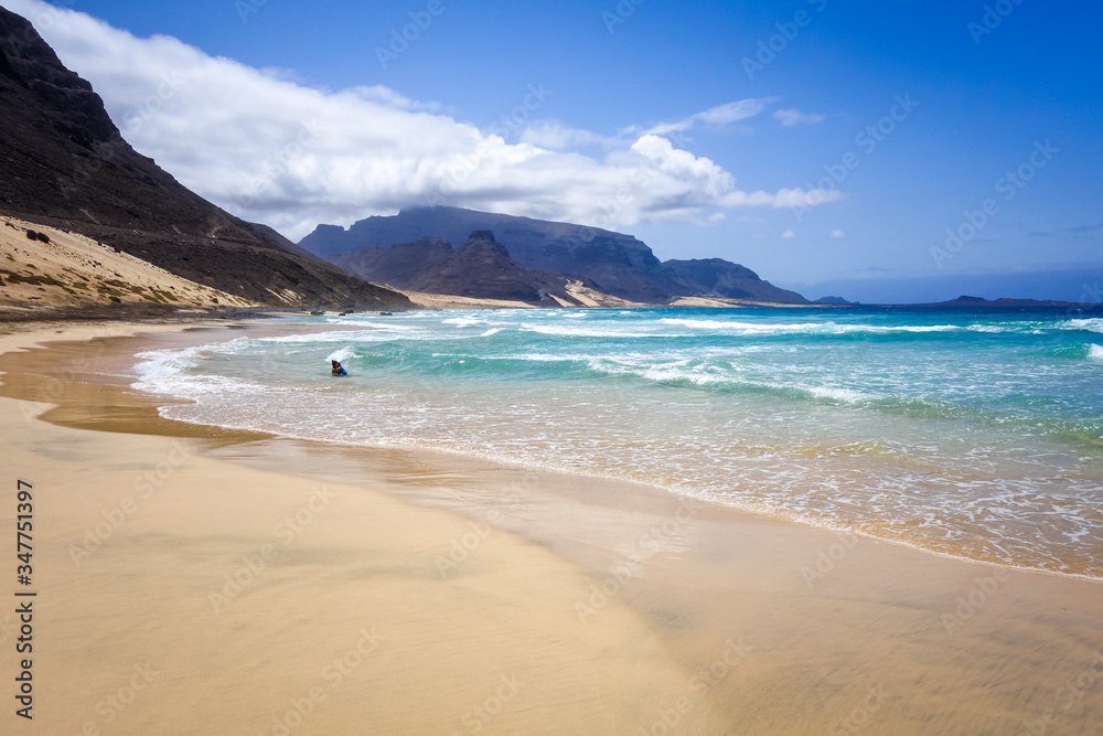 Baia das Gatas beach on Sao Vicente Island, Cape Verde