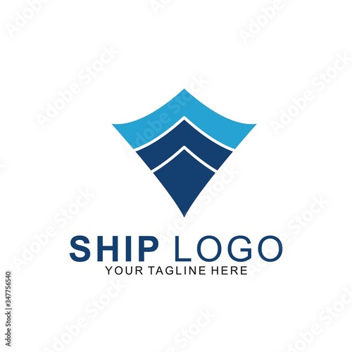 Premium Ship logo with modern concept