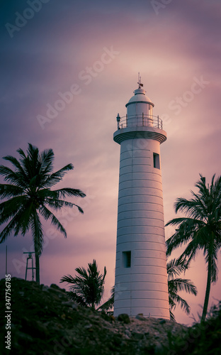 Galle Lighthouse evening sunset colors photography © nilanka