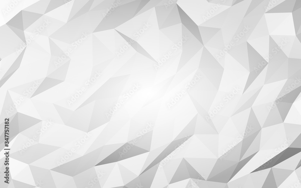 White abstract background. Lowpoly backdrop. Crumpled paper. 3D illustration White abstract background. Lowpoly backdrop. Crumpled paper. 3D illustration