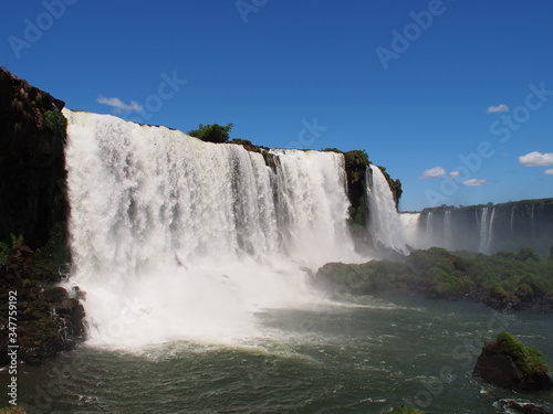 Waterfall in Iguazu National Park  Foz do Iguacu  Brazil