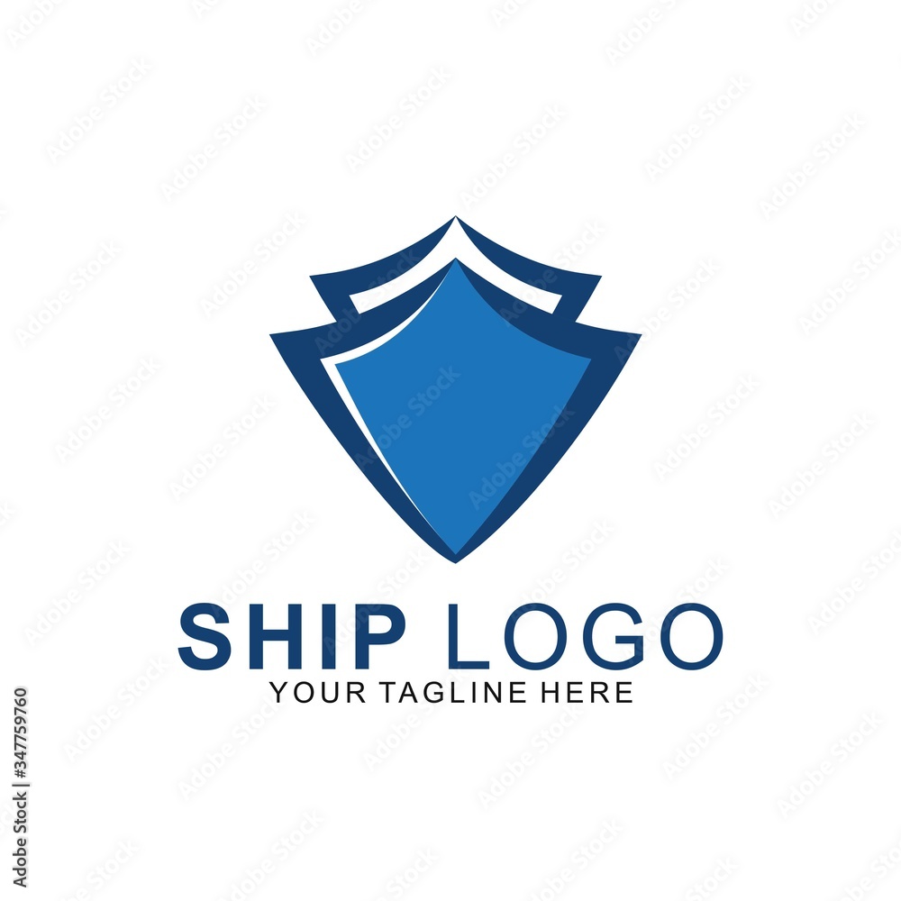 Premium Ship logo with modern concept Premium Ship logo with modern concept