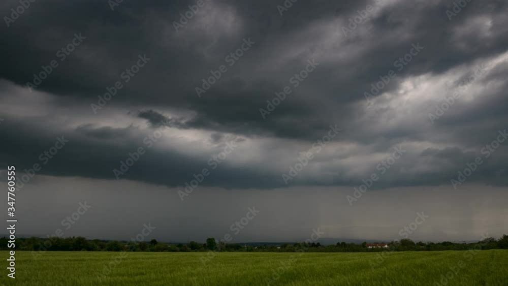 Timelapse - Dark clouds over the Taunus low mountain range, Hessen, Germany Timelapse - Dark clouds over the Taunus low mountain range, Hessen, Germany