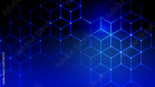 Abstract light and shade creative technology background. Vector illustration.