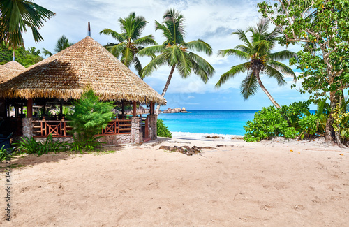 Beautiful beach at Seychelles