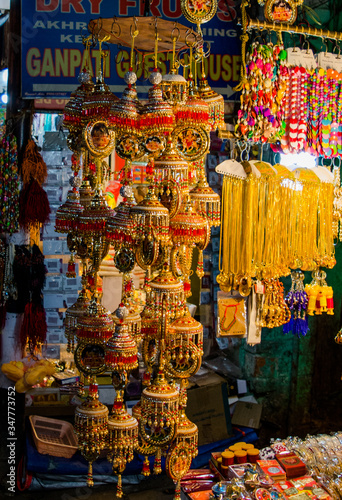 Beautiful colorful Bangles at Katra main market of Jammu  © H K Singh