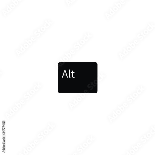 keyboard shortcut icon - Alt Key flat style