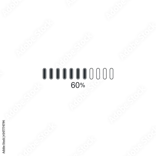 loading bar icon logo template