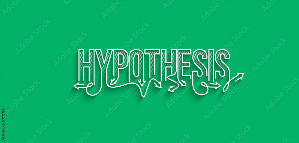 Hypothesis Calligraphic line art Text shopping poster vector illustration Design. Hypothesis Calligraphic line art Text shopping poster vector illustration Design.