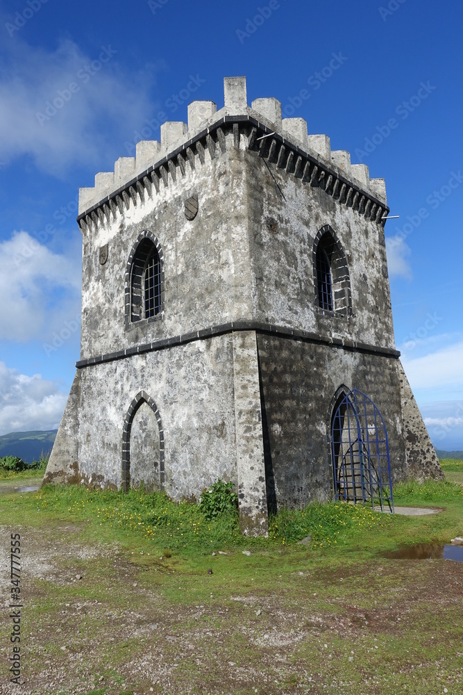 Small watchtower on top of a mountain