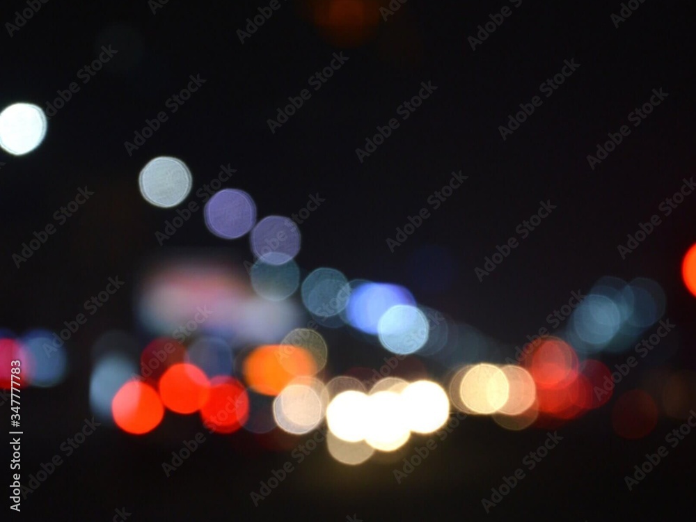 Fototapeta premium Colorful lights on dark background