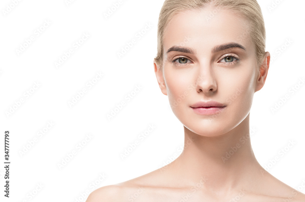 Woman clean skin beauty face cosmetic concept pure beautiful female Woman clean skin beauty face cosmetic concept pure beautiful female