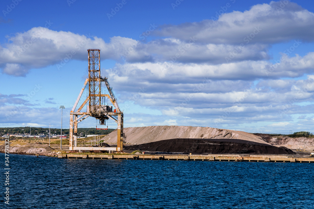 Coal and Gravel Loading operation on the coast of Canada Coal and Gravel Loading operation on the coast of Canada