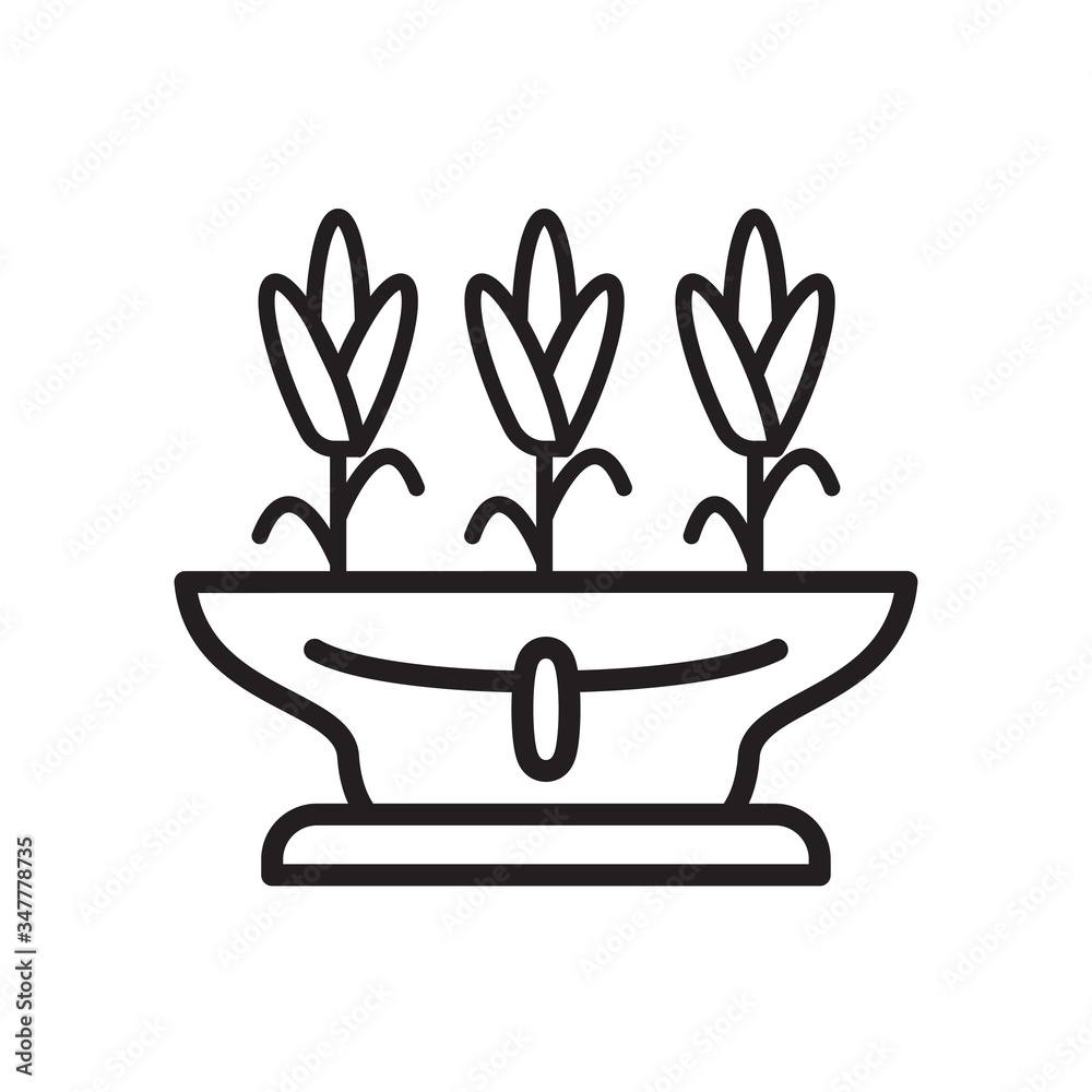 vase flower icon design, flat style trendy collection vase flower icon design, flat style trendy collection