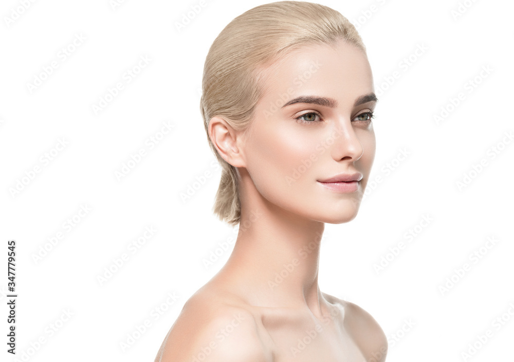 Beautiful Woman clean skin beauty face cosmetic concept pure young model Beautiful Woman clean skin beauty face cosmetic concept pure young model