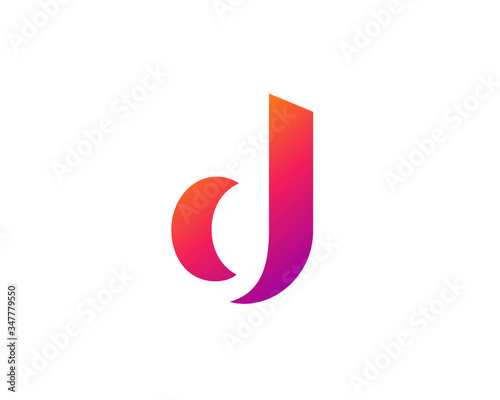 Letter D logo icon design template elements