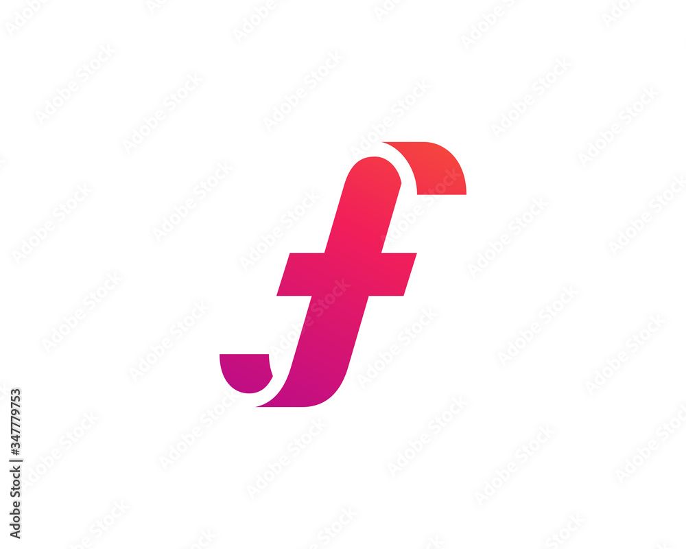 Obraz premium Letter F logo icon design template elements