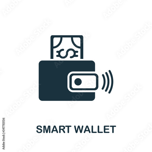 Smart Wallet icon. Simple illustration from wireless devices collection. Creative Smart Wallet icon for web design, templates, infographics and more