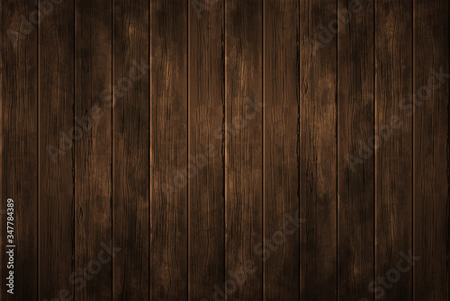 Empty  wooden background for product display. Vector abstract. Highly realistic illustration. photo