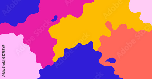 Colorful abstract background. Modern vector pattern with multicolor abstract shapes.