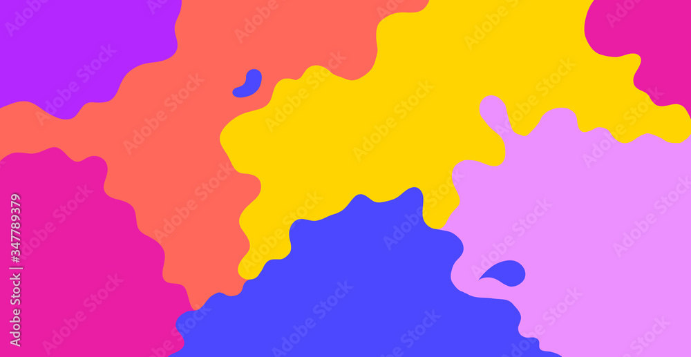 Colorful abstract background. Modern vector pattern with multicolor abstract shapes.