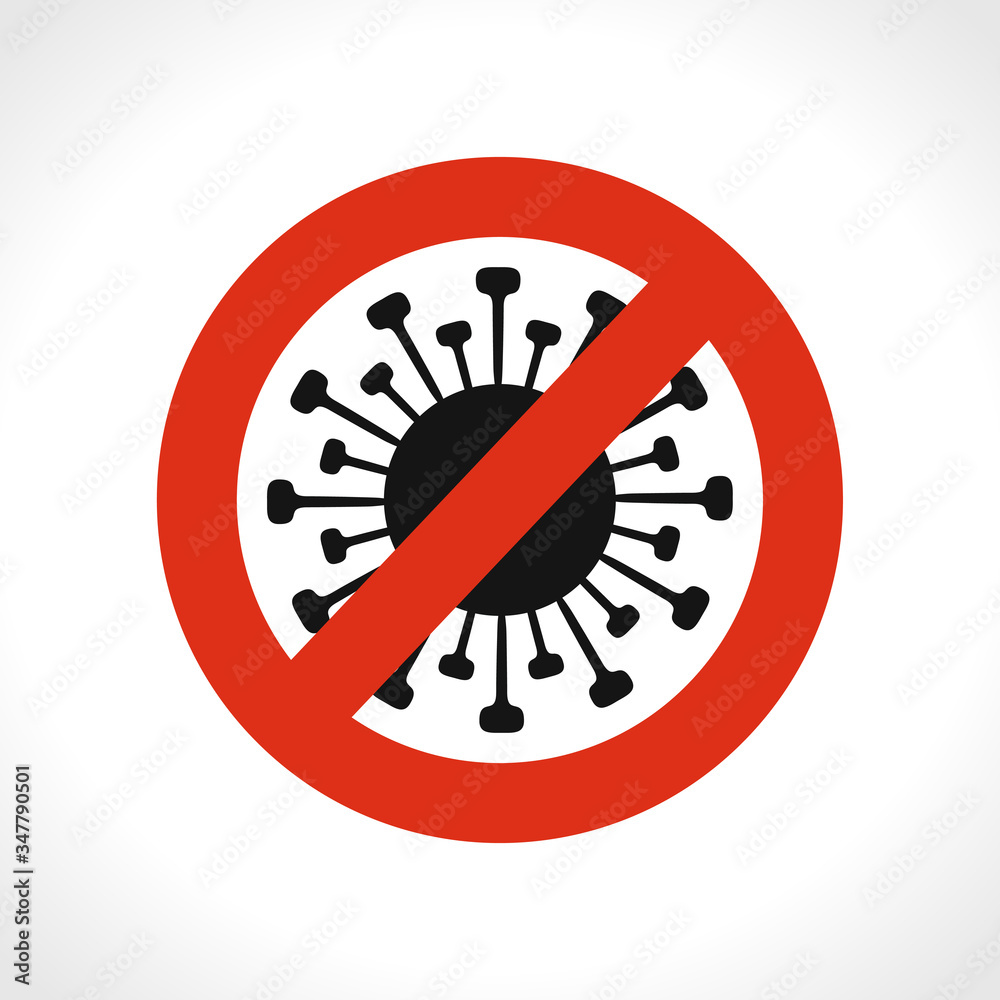 Vector symbol Stop. Covid-19. Vector Illustration. Concept coronavirus COVID-19. Lockdown Pandemic. Vector symbol Stop. Covid-19. Vector Illustration. Concept coronavirus COVID-19. Lockdown Pandemic.