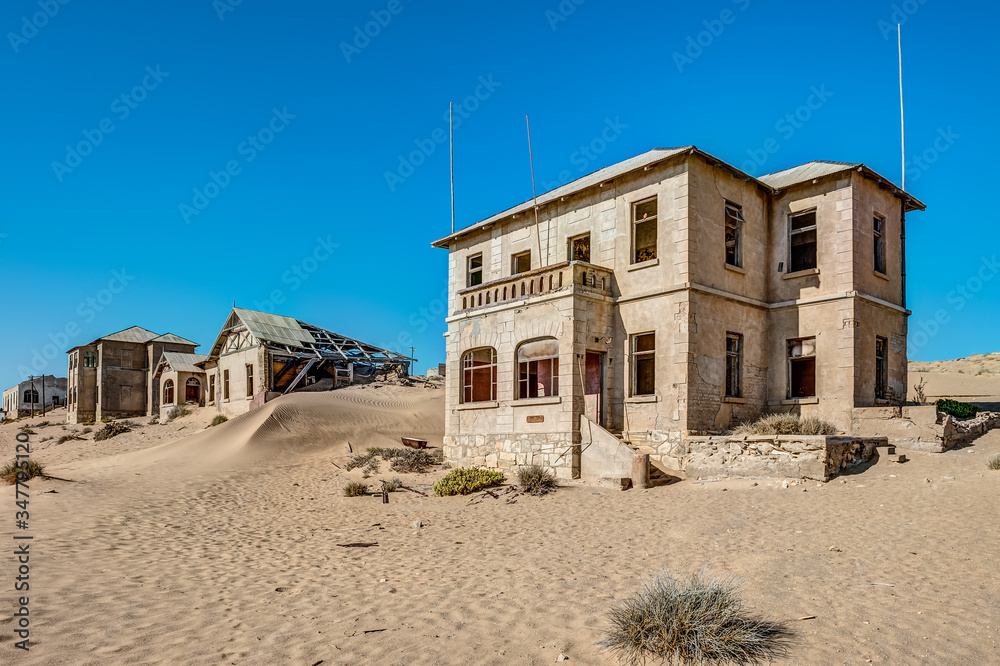 The Architects House, Kolmanskop Ghost Town near Luderitz, Namibia The Architects House, Kolmanskop Ghost Town near Luderitz, Namibia