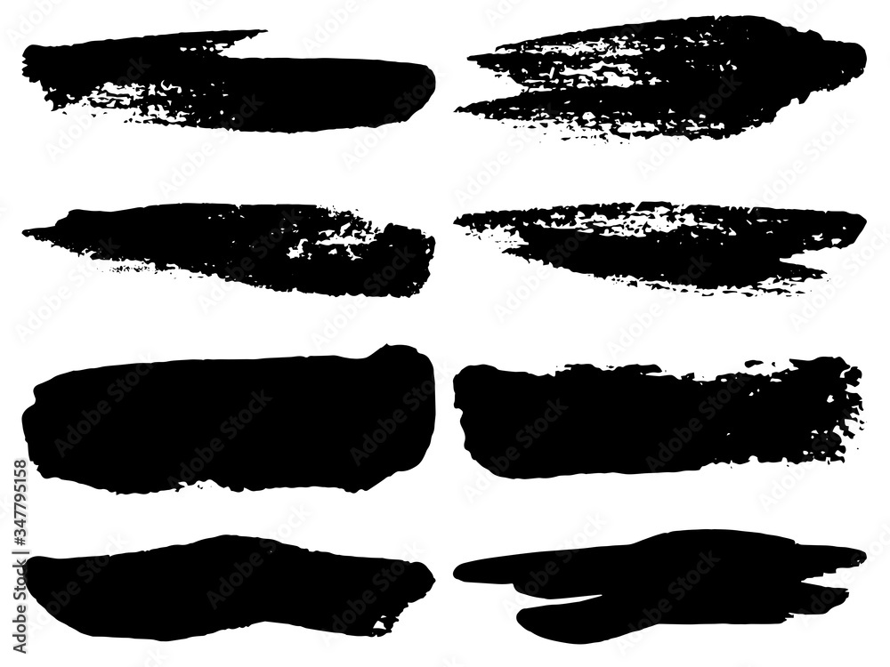 Black paint brush strokes, dirty inked grunge art brushes. Creative sketch brush stroke, illustration of brush stain line
Black paint brush strokes, dirty inked grunge art brushes. Creative sketch brush stroke, illustration of brush stain line