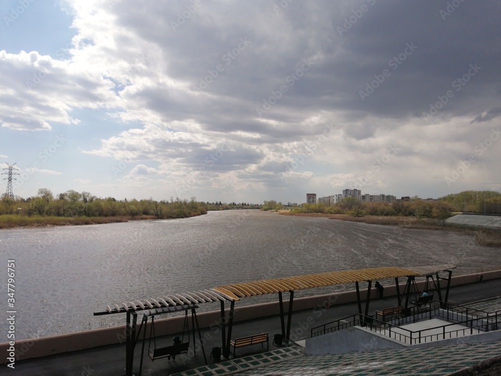 Naklejka premium Tobol River, Kurgan