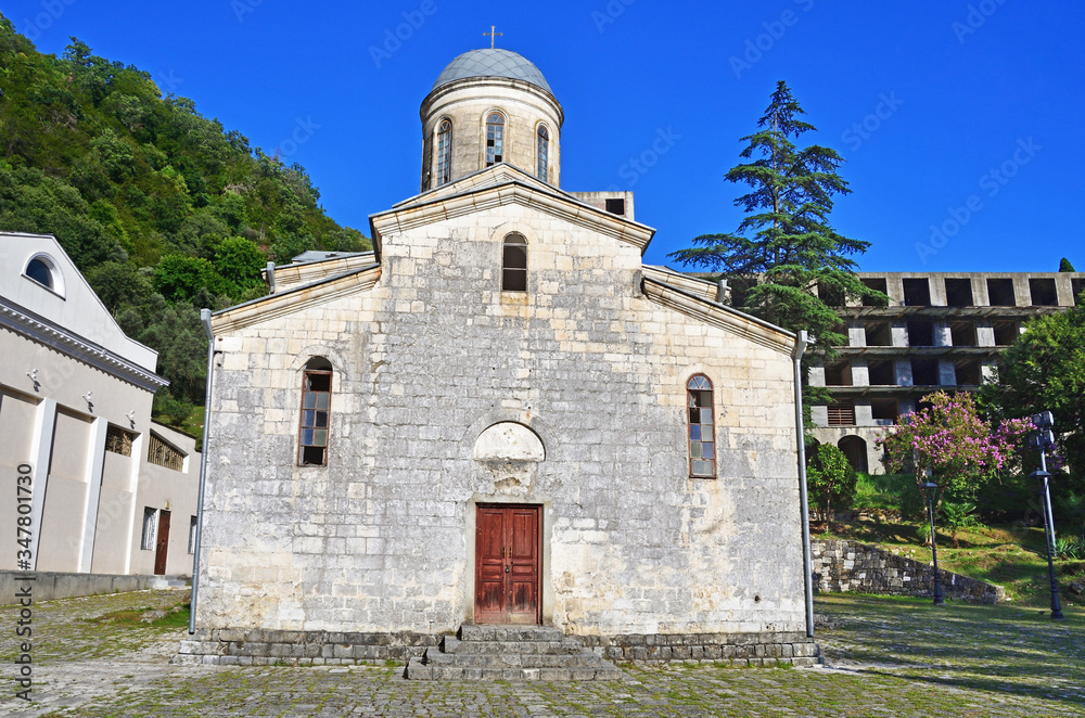 Saint Simon the Canaanite Church in summer, New Athos, Abkhazia
