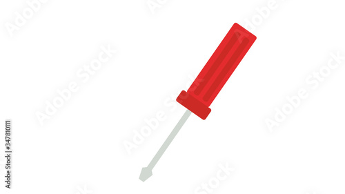 screwdriver icon illustraion on white background 