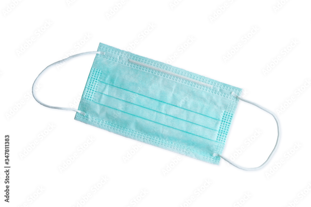 Mask and corona virus isolated on a white background Mask and corona virus isolated on a white background