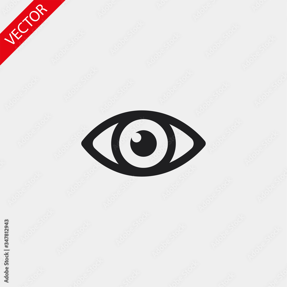 Eye vector icon , lorem ipsum Flat design Eye vector icon , lorem ipsum Flat design