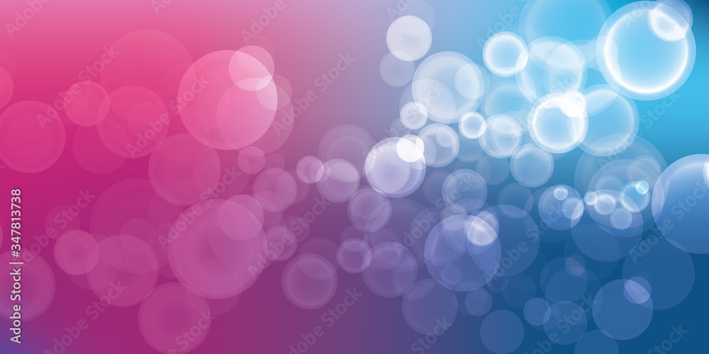 Abstract blue and pink bokeh light  background