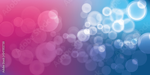 Abstract blue and pink bokeh light  background