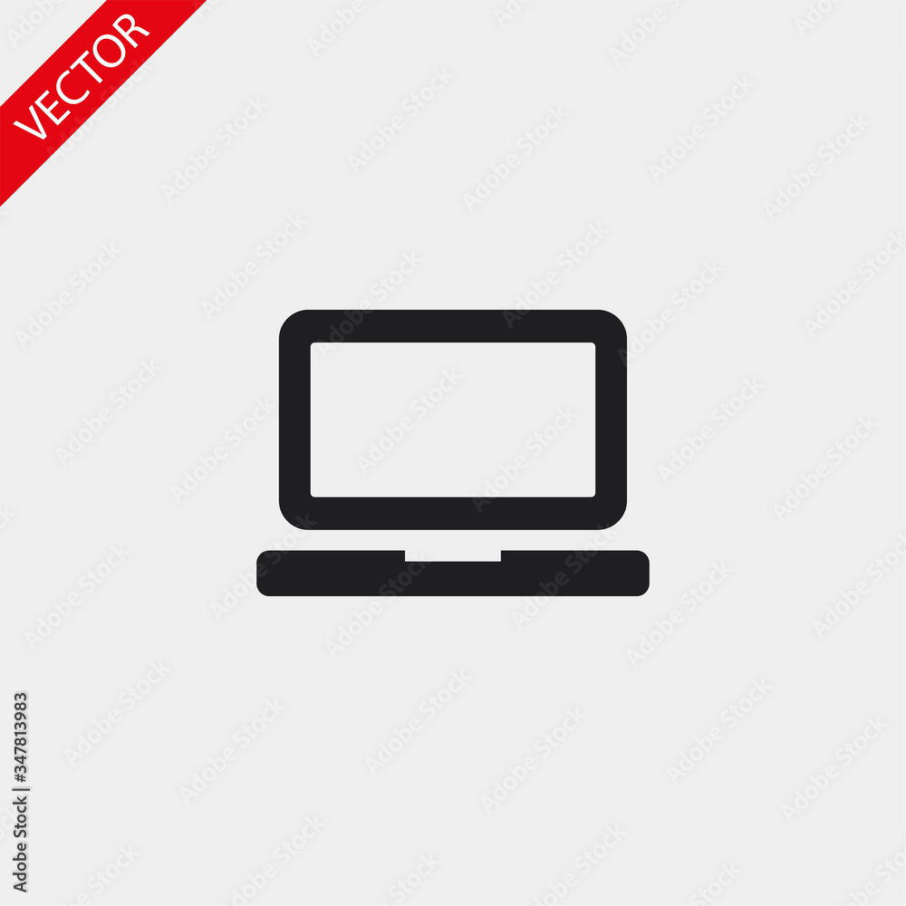 Laptop vector icon , lorem ipsum Flat design Laptop vector icon , lorem ipsum Flat design
