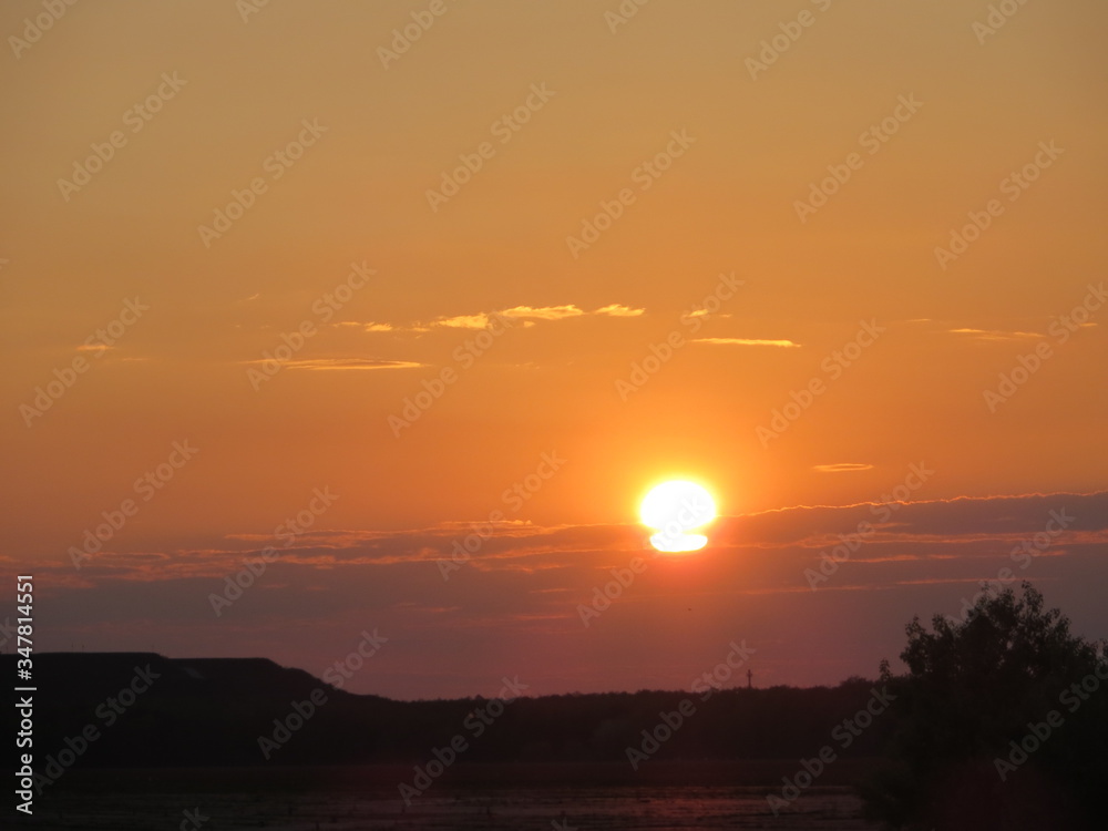 Colorful sky at sunset