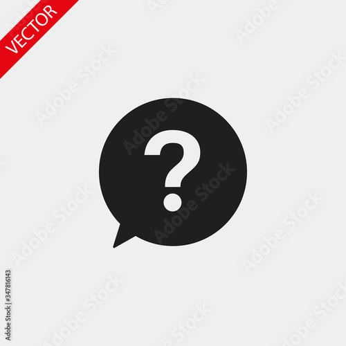 Question vector icon , lorem ipsum Flat design
