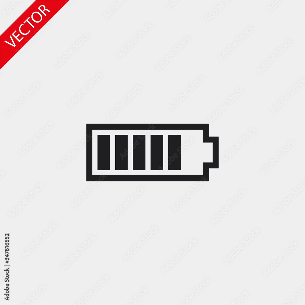 Battery vector icon , lorem ipsum Flat design Battery vector icon , lorem ipsum Flat design