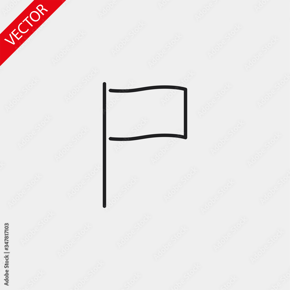 Flag vector icon , lorem ipsum Flat design