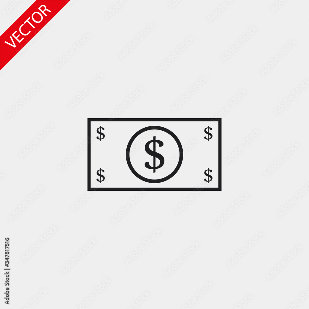 Dollar vector icon , lorem ipsum Flat design Dollar vector icon , lorem ipsum Flat design