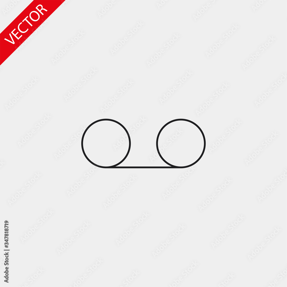 Play the film vector icon , lorem ipsum Flat design Play the film vector icon , lorem ipsum Flat design