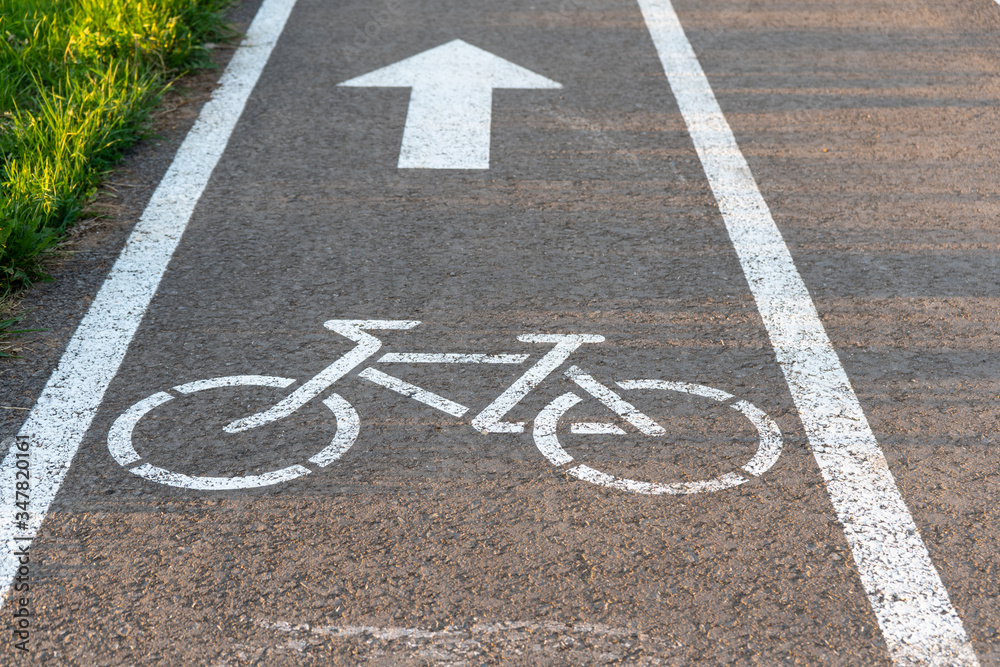 Fototapeta premium bike lane, road for bicycles