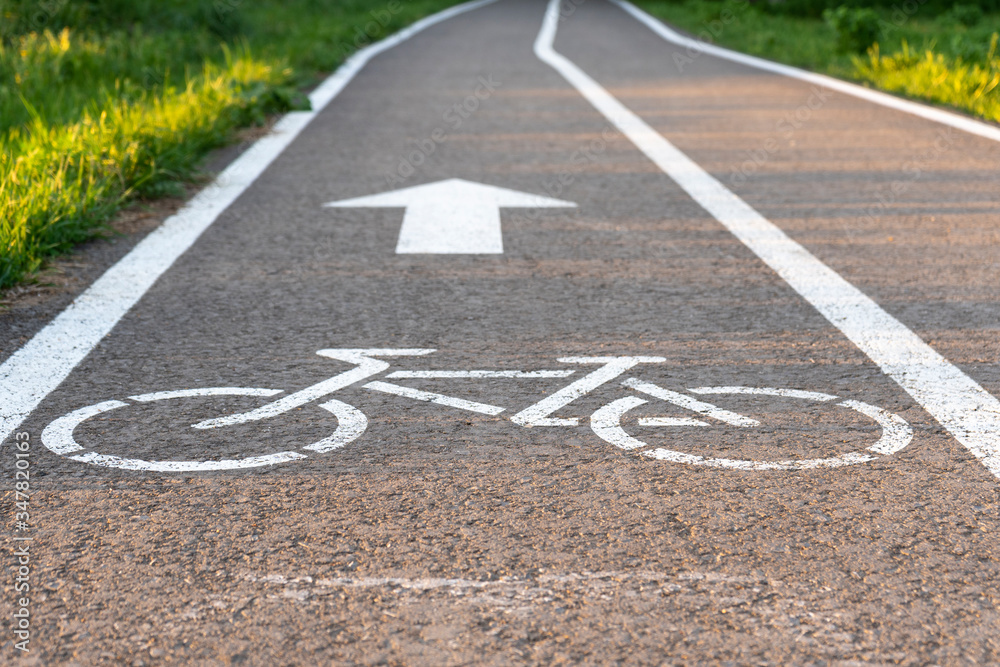 Fototapeta premium bike lane, road for bicycles
